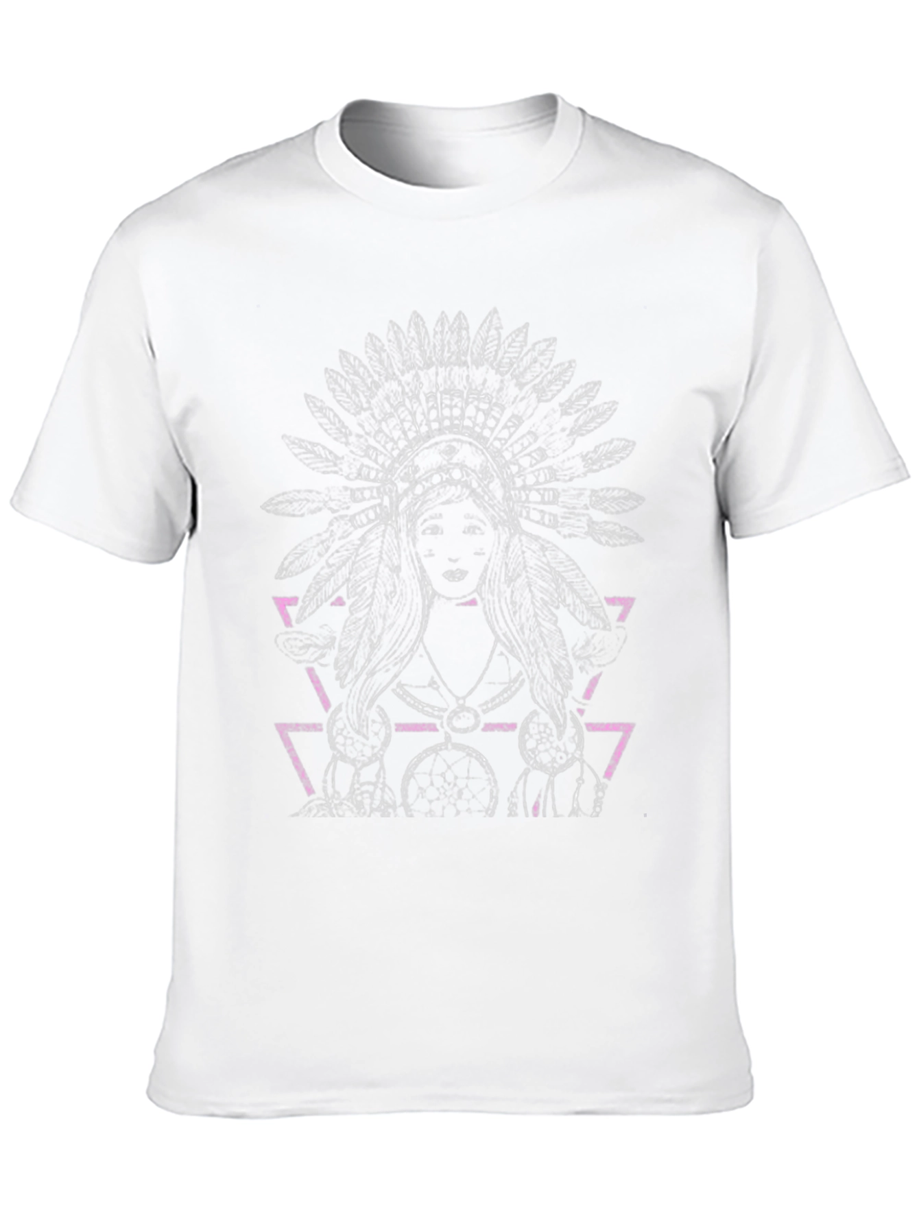 Native American Headdress Graphic T-Shirt