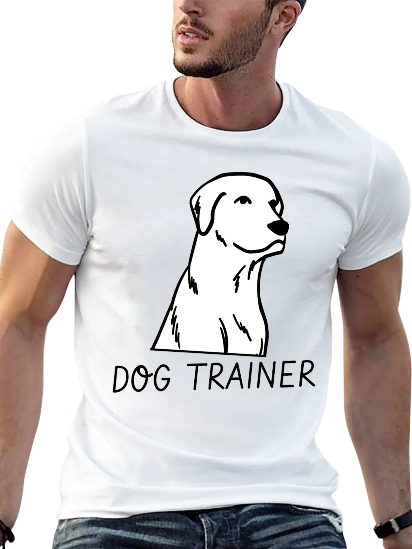Dog Trainer T-Shirt - Black Canine Design