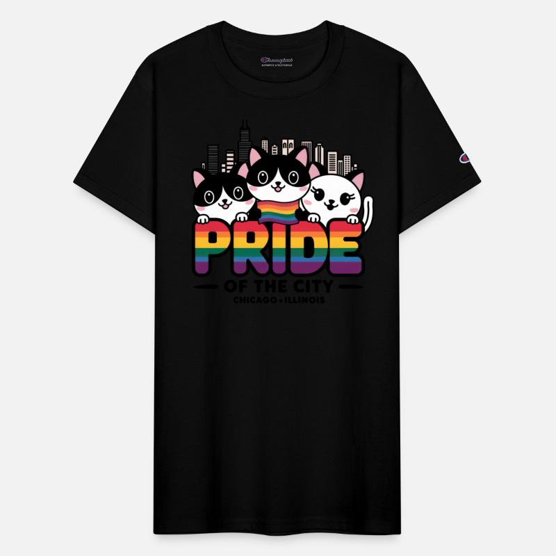 Pride of Chicago City Illinois USA Rainbow Flag