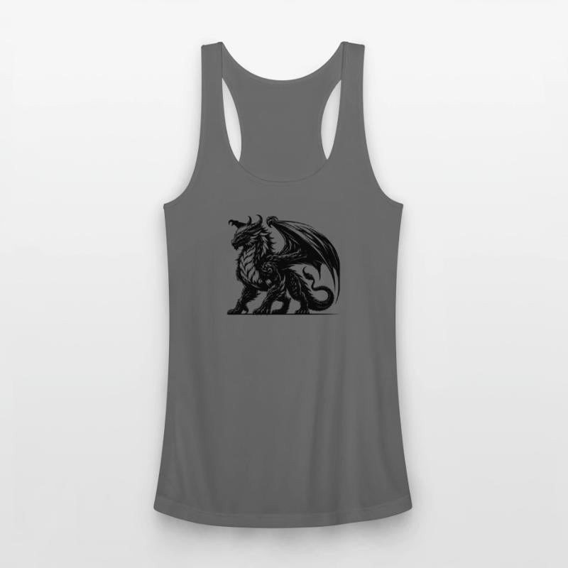 Proud Mighty Dragon With Large Wings