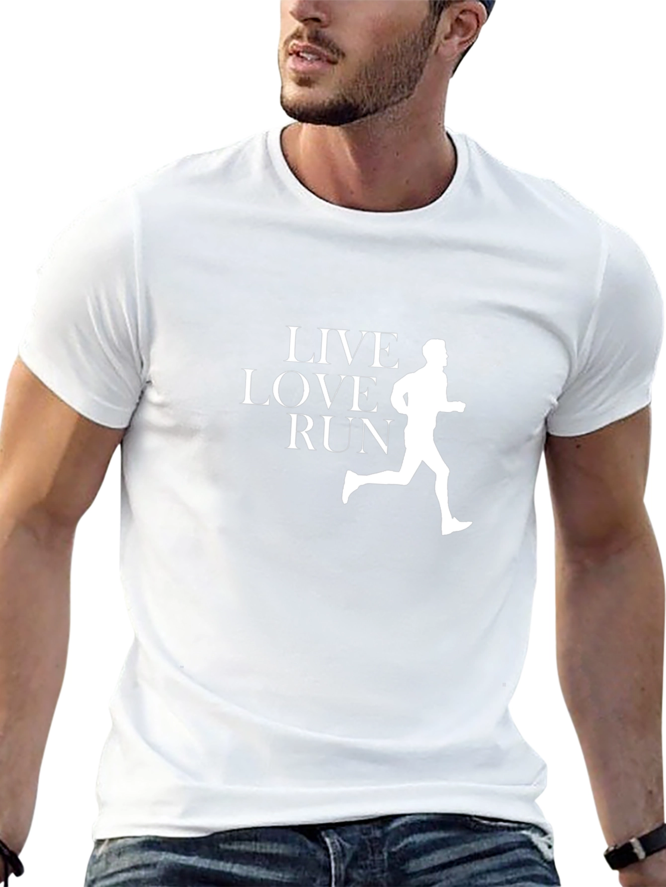 Live Love Run Black Graphic Tee
