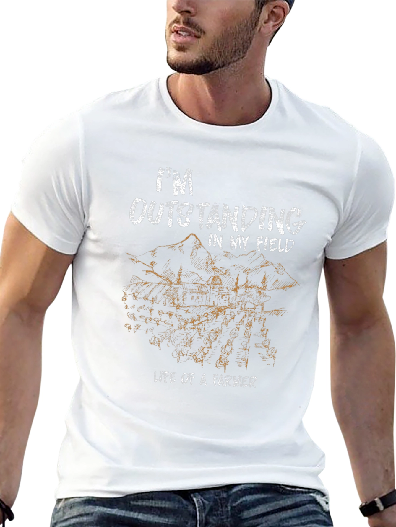 Outstanding in My Field Graphic Tee