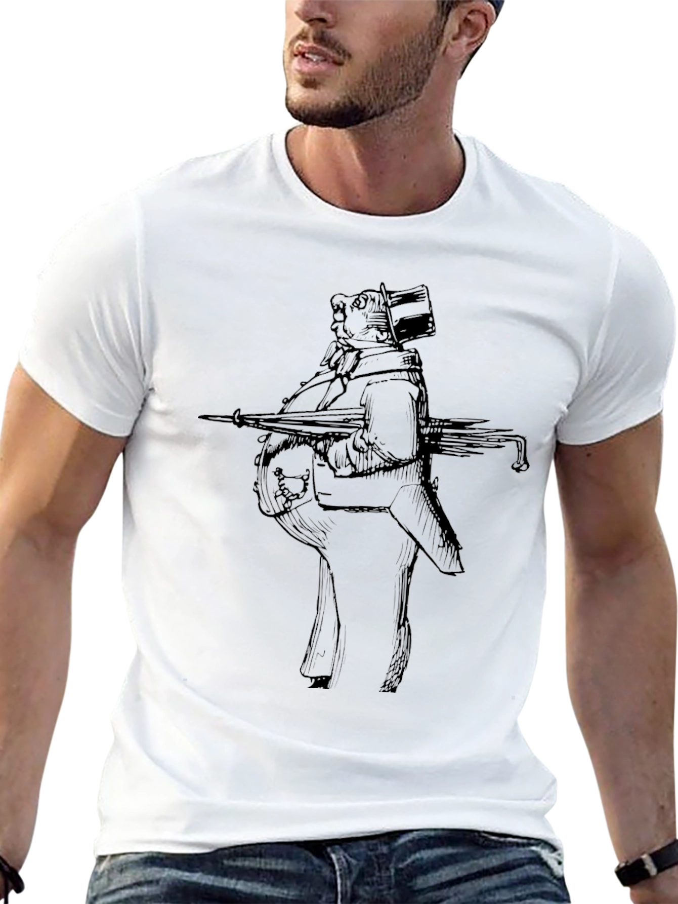 Whimsical Animal Illustration Tee