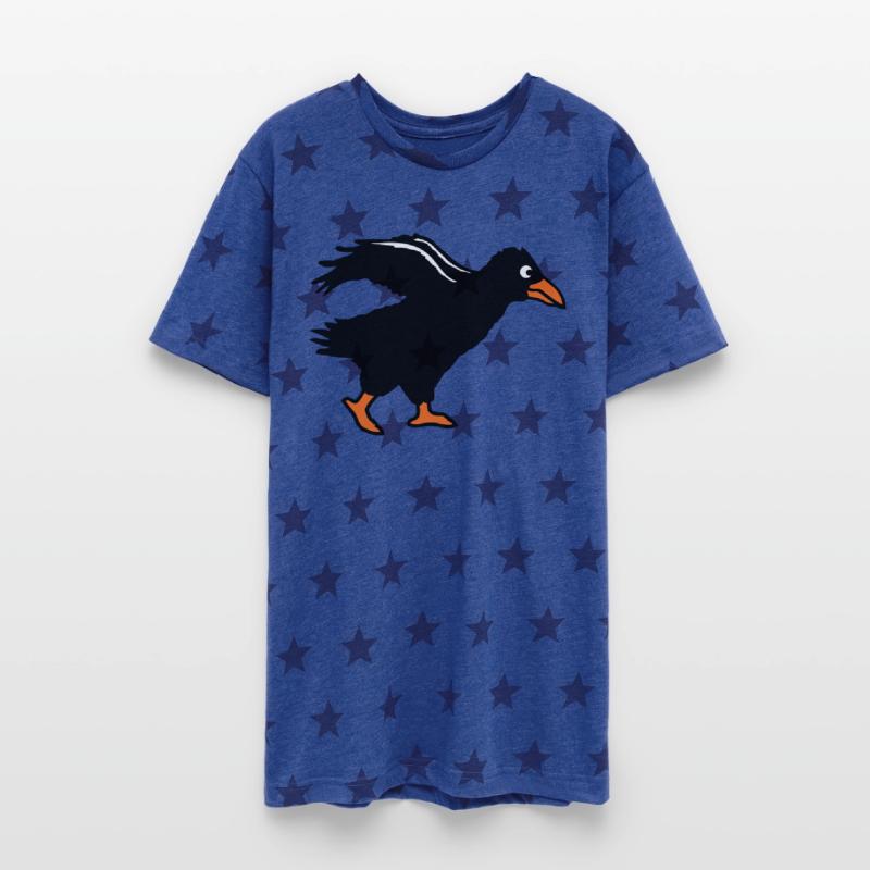 Raven bird crow goes fast run walks funny Comic