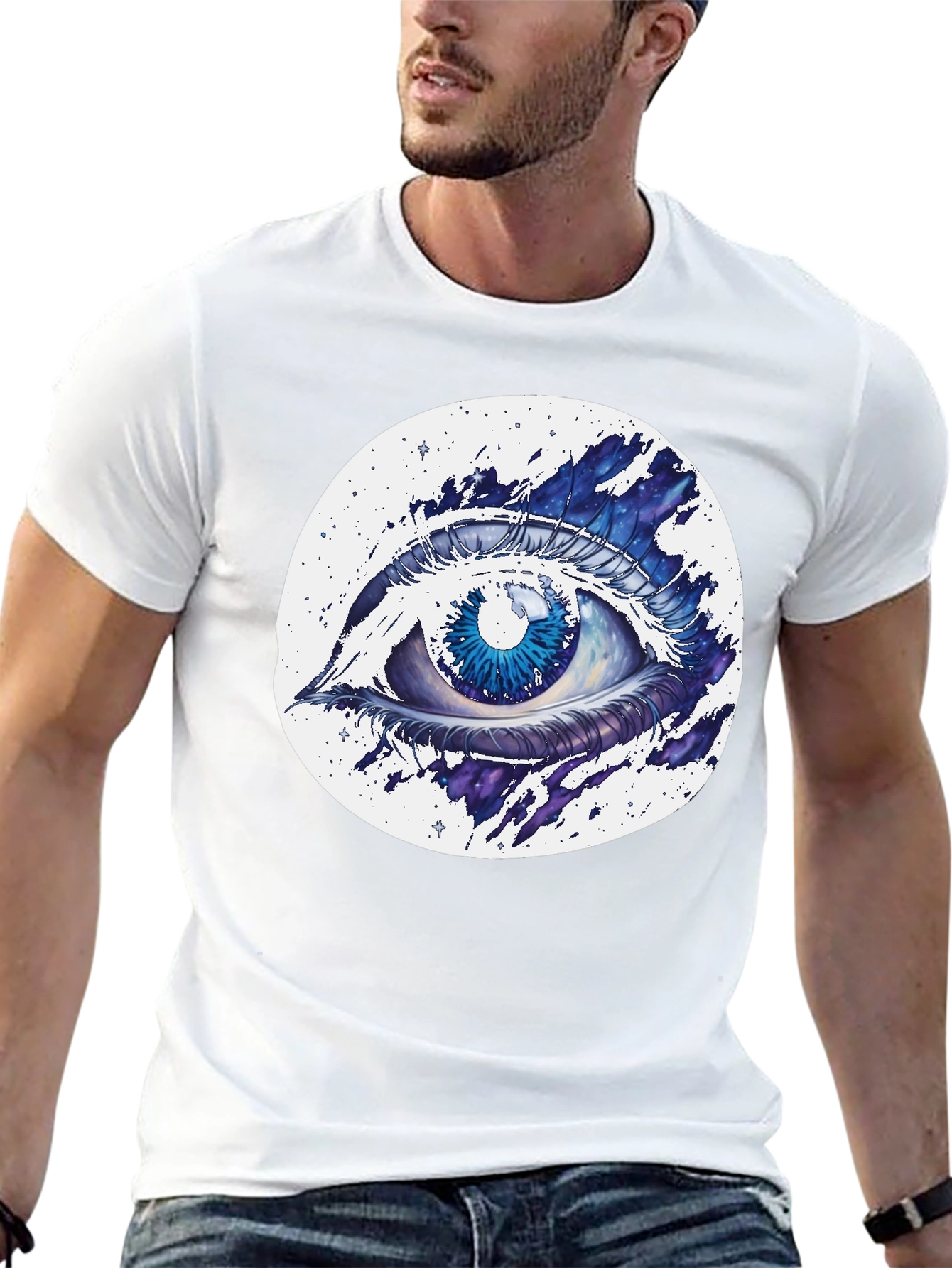 Eye See You Graphic Tee - Stylish Cotton Blend