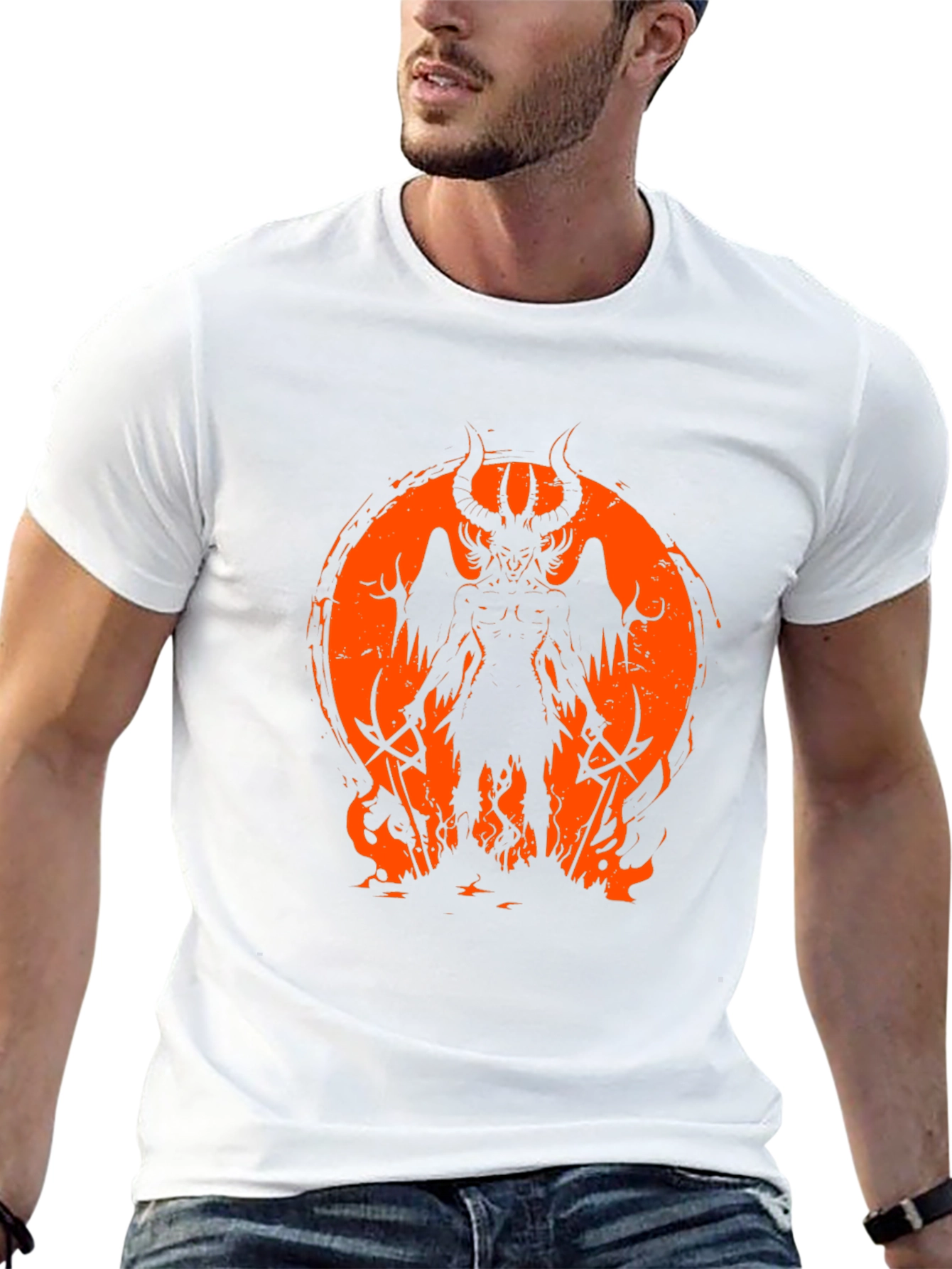 Infernal Demon Graphic Tee - Black