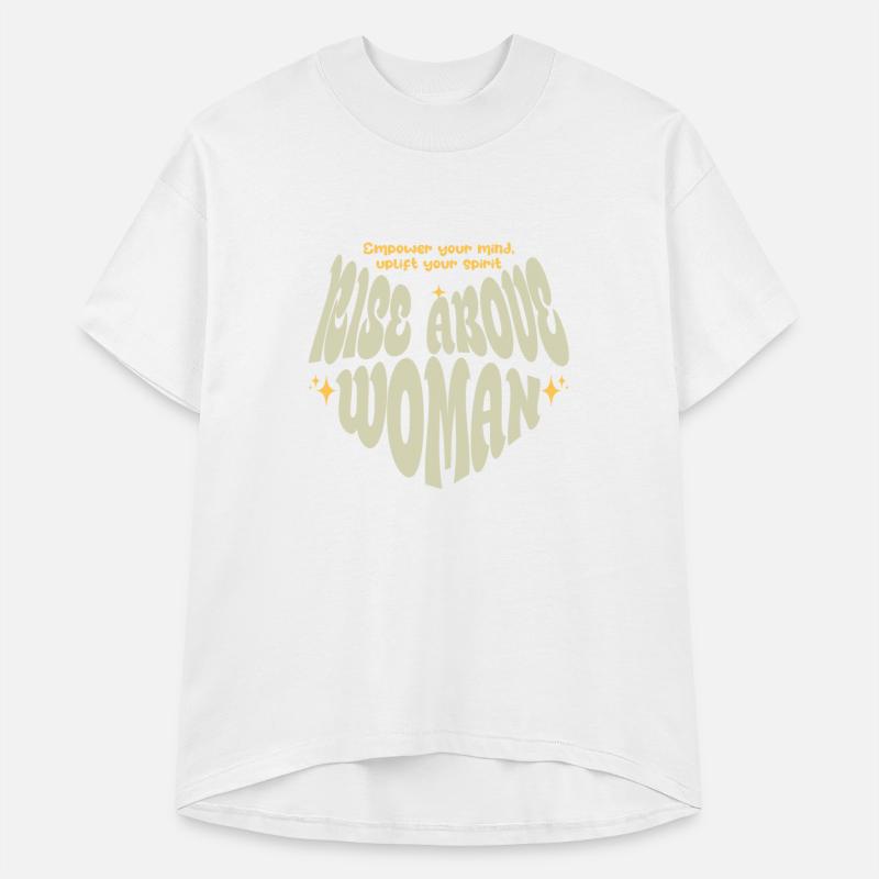 rise above woman motivational tee design