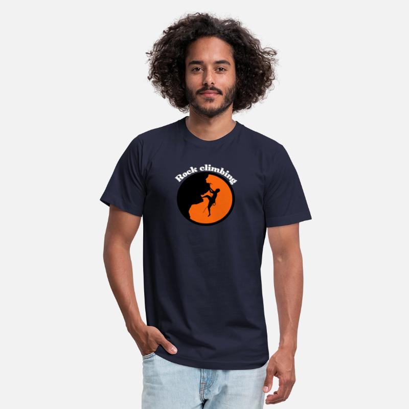 Rock climbing design t-shirt