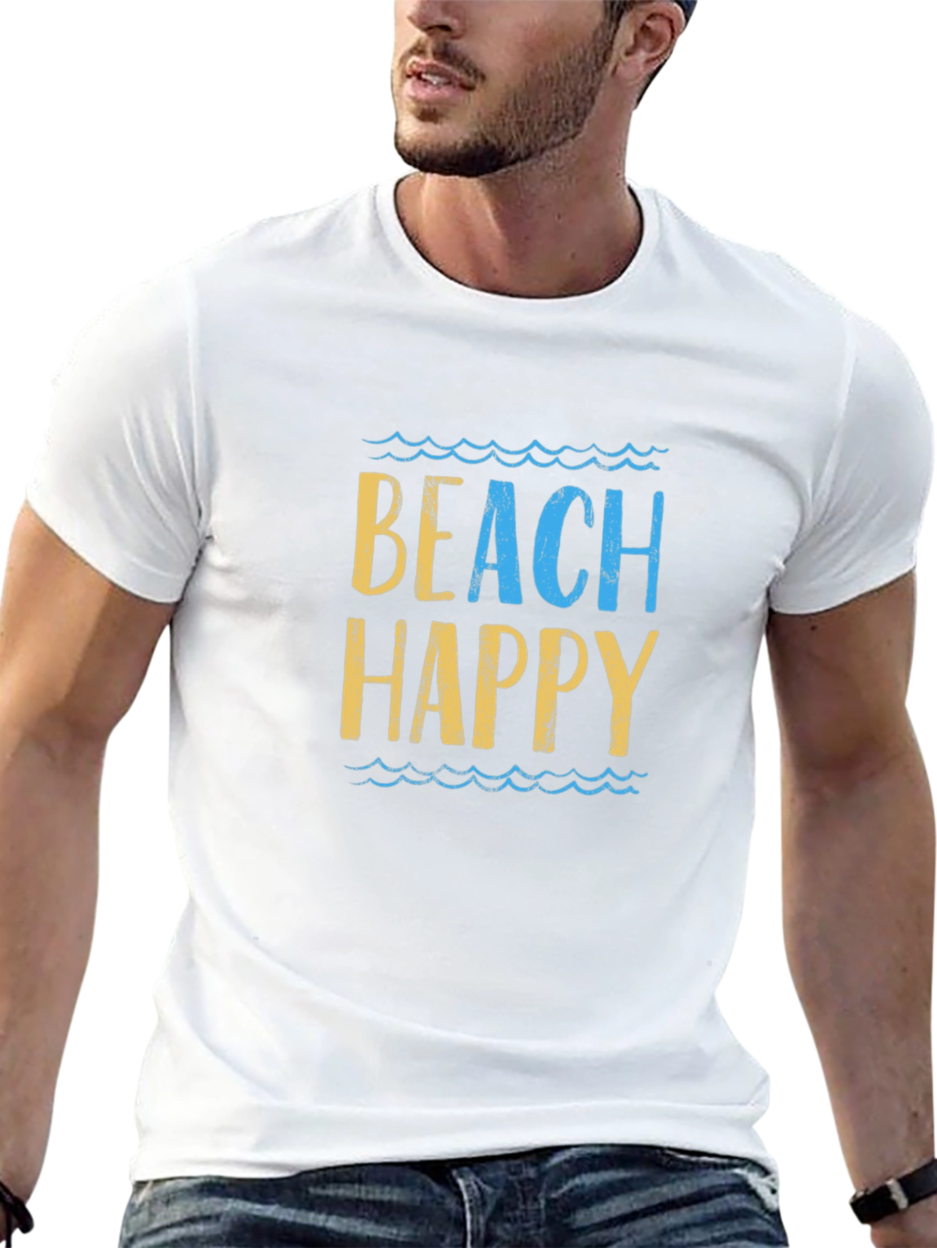 Beach Happy Graphic T-Shirt - Relaxed Fit