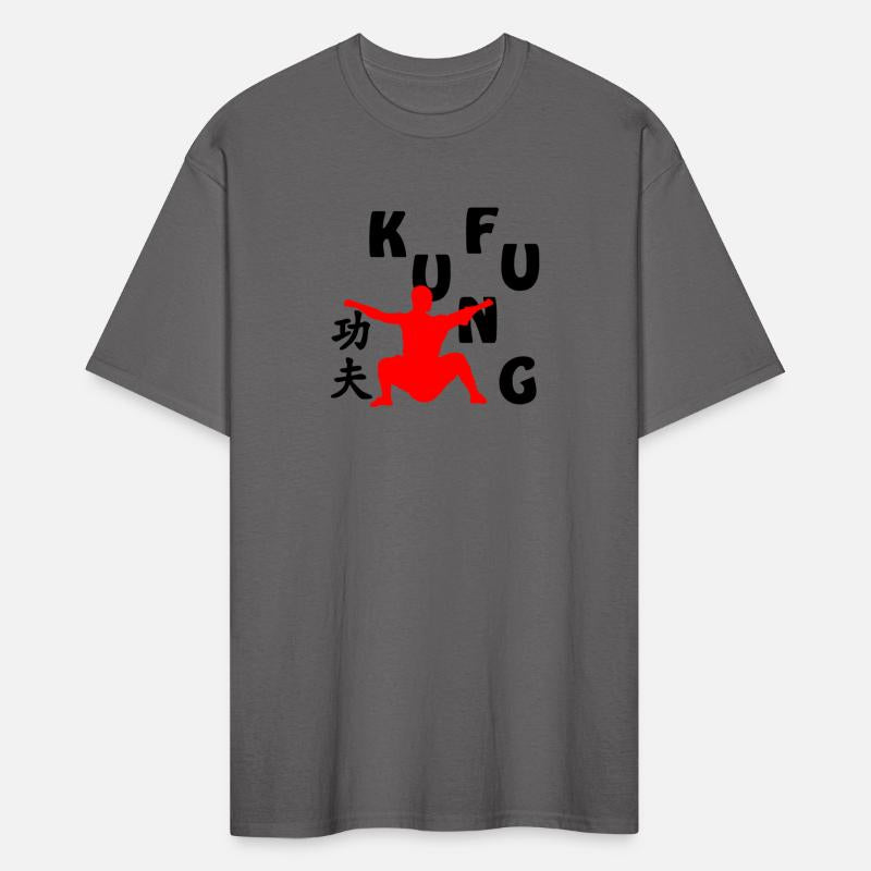 Shaolin monk with text Kung fu i