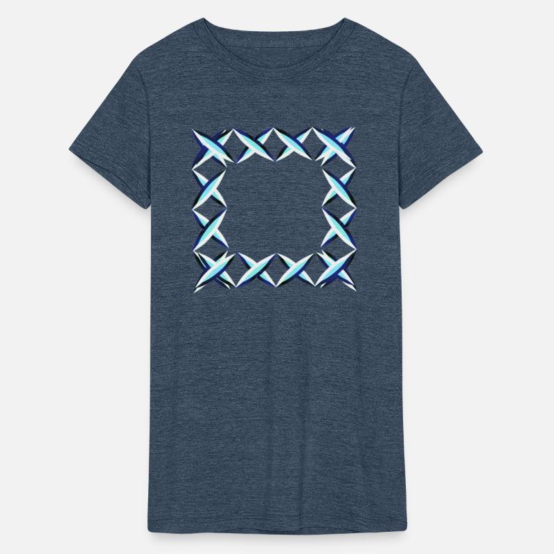 shape symbol square blue crosses