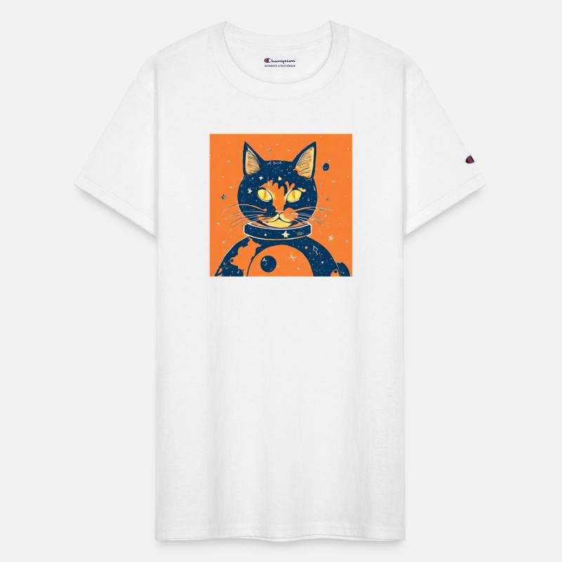 Space cat orange