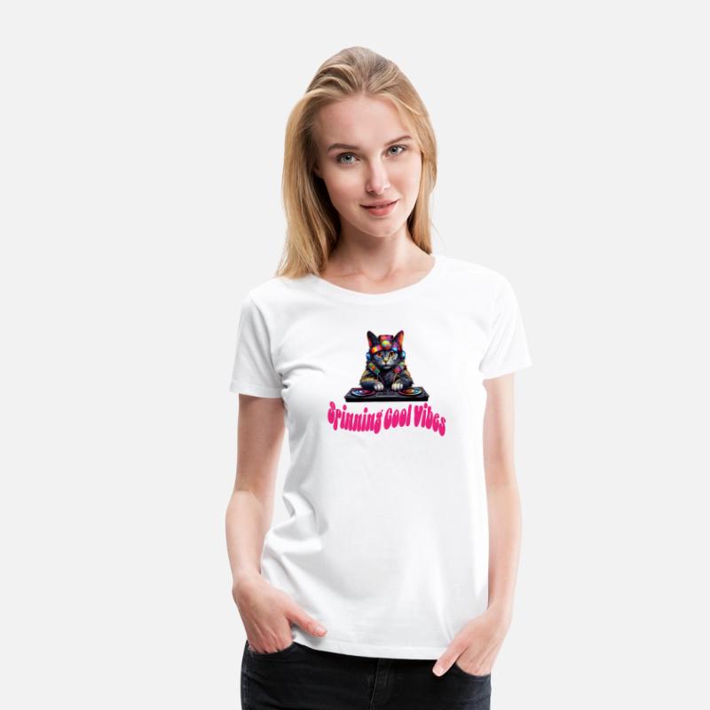 Spinning Cool Vibes, Cat, DJ, Records,