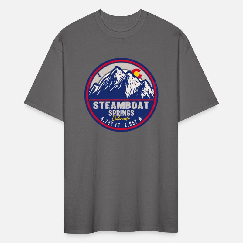 Steamboat Springs Colorado Retro Sunset Mountains