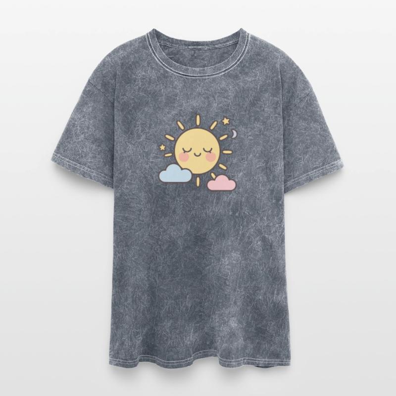 Sweet Dreamy Sun and Cloud Illustration