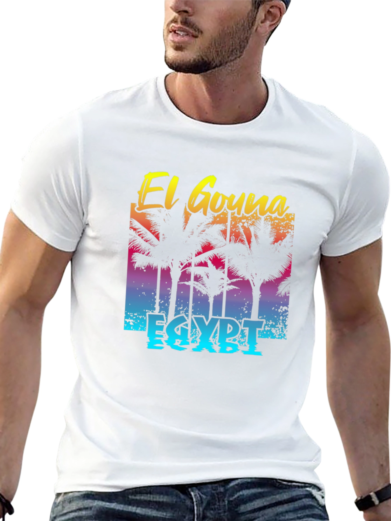 El Gouna Egypt T-Shirt Palm Tree Graphic Tee