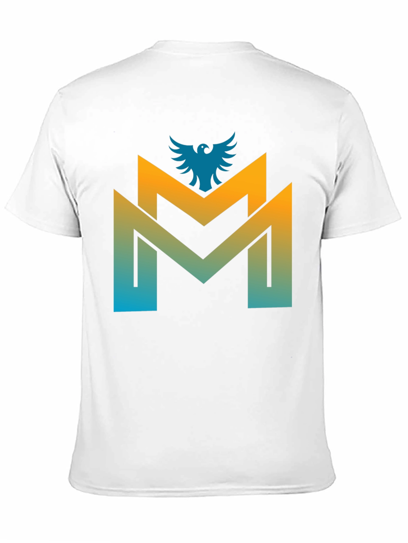 Modern M Logo Graphic Tee - Cool Gradient Design