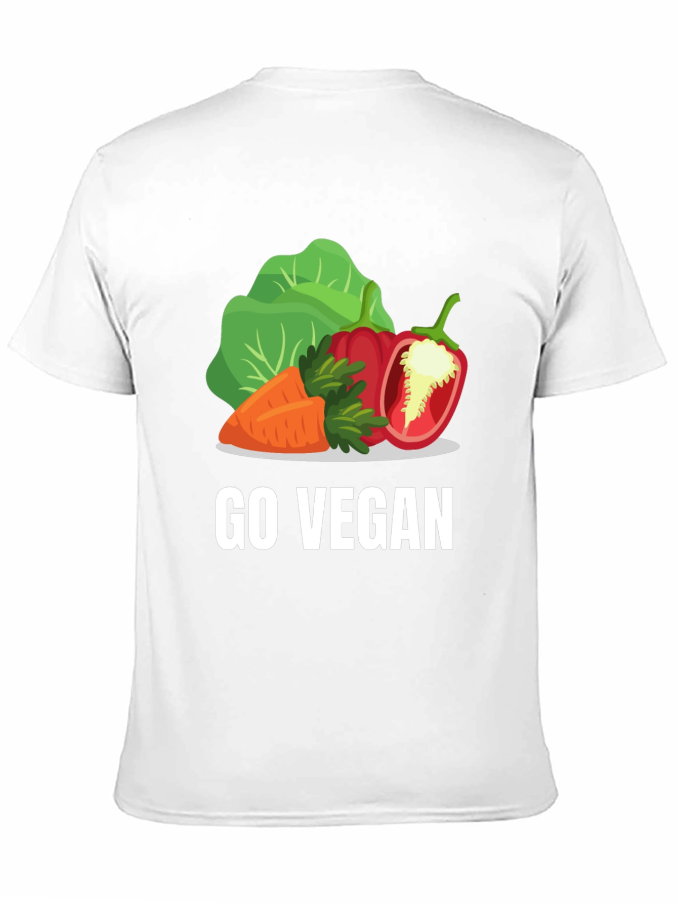 Go Vegan T-Shirt - Vegetable Graphic Tee