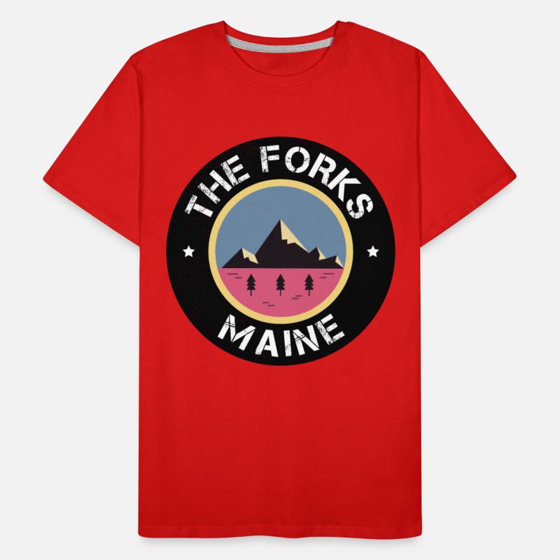 The Forks Maine State Lovers Mountains Nature