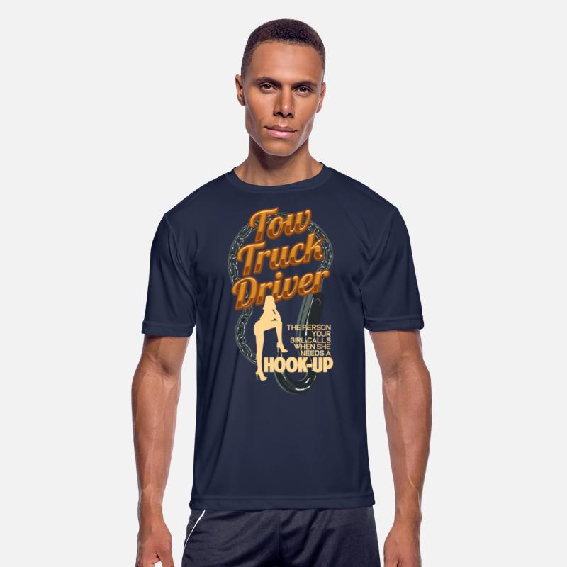 Tow Truck Driver Hook-Up Pun Funny Car Towing