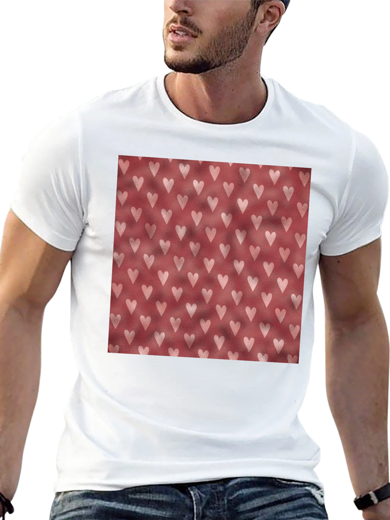 Heart Patterned T-Shirt