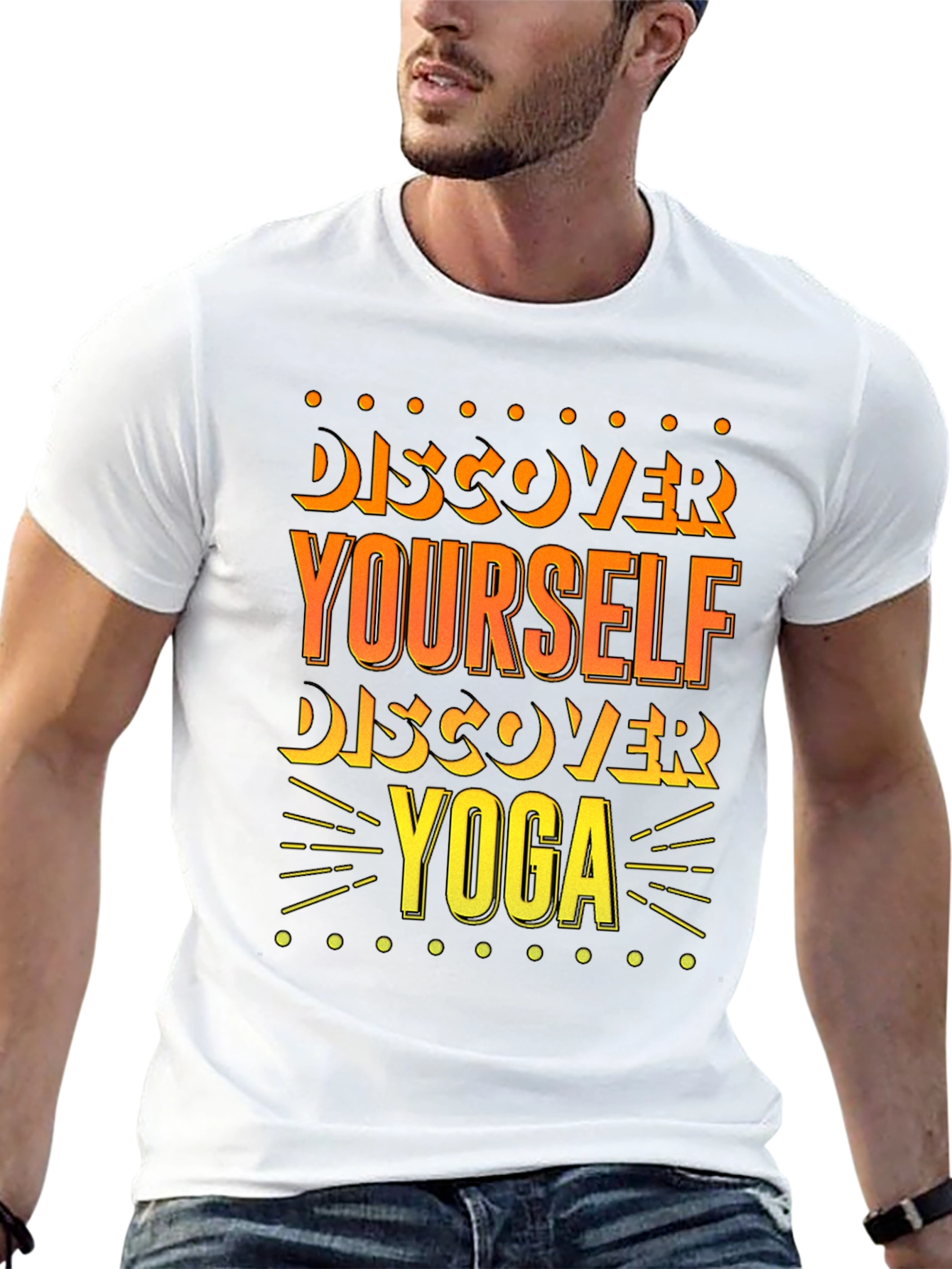 Discover Yourself Yoga Black T-Shirt