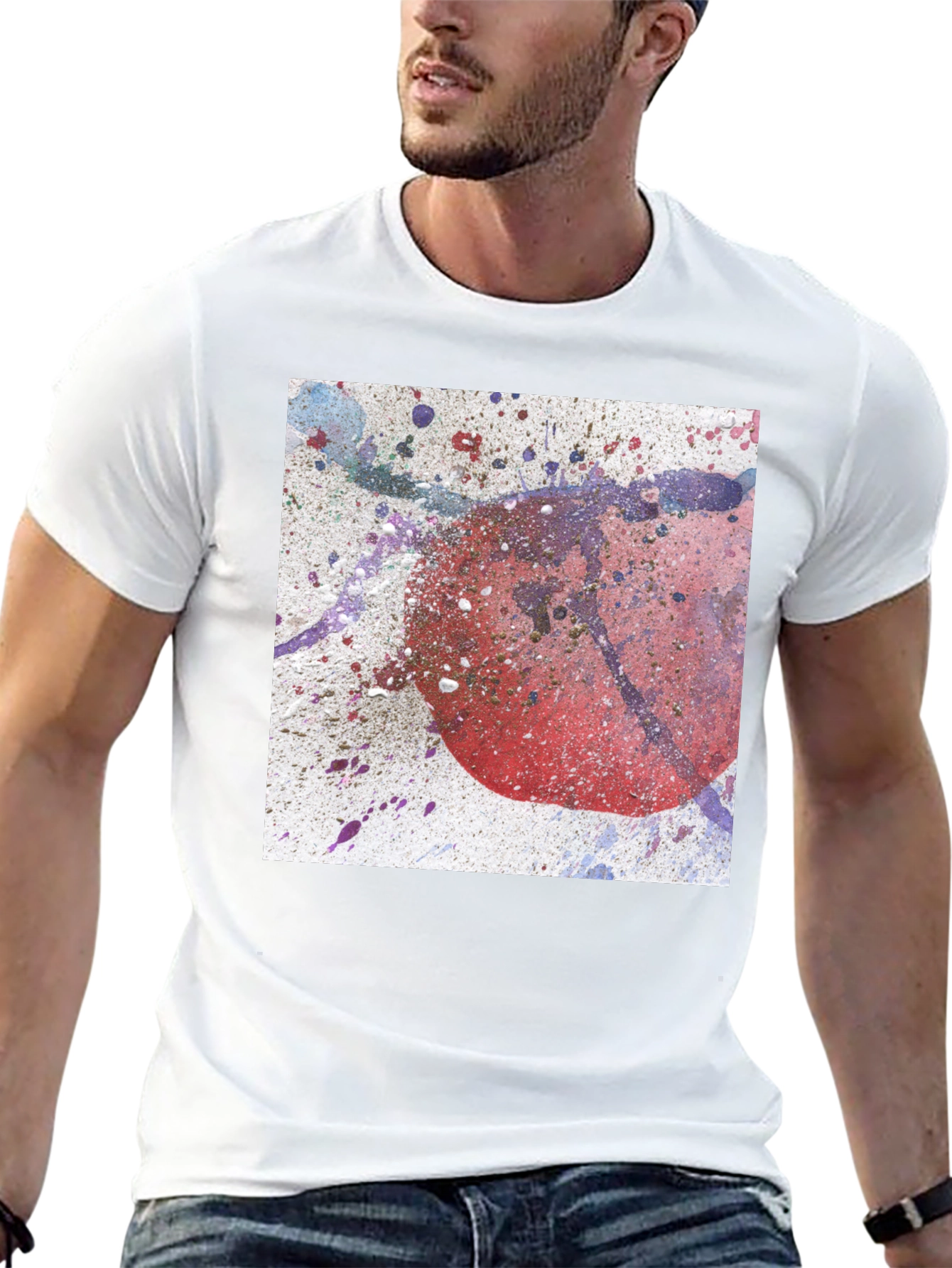 Abstract Graphic Print Tee