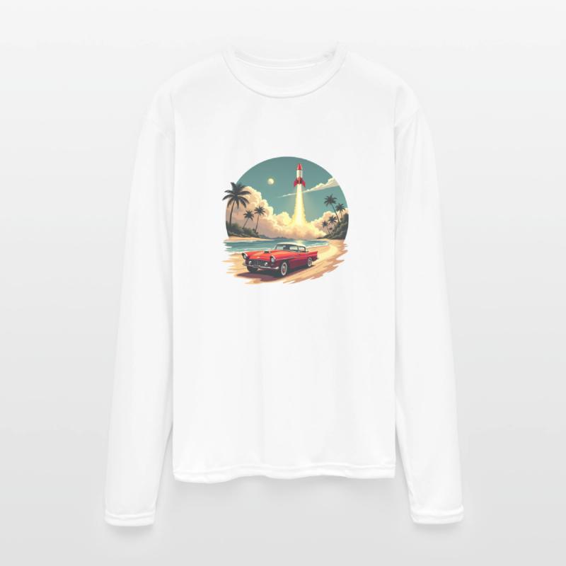 Vintage Rocket Launch Beach