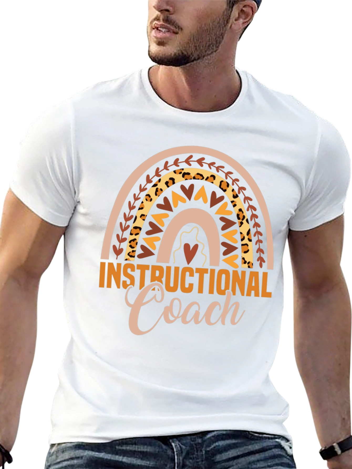 Instructional Coach Rainbow Graphic Tee