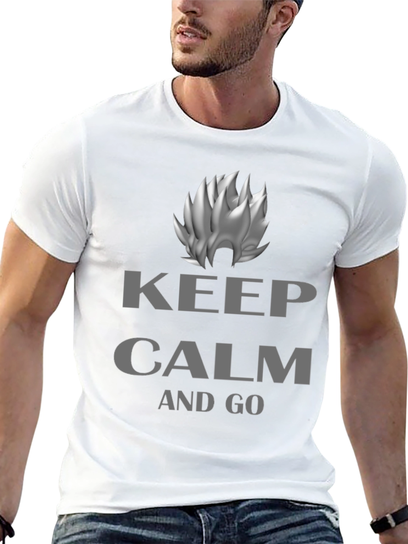 Keep Calm and Go T-Shirt - Black