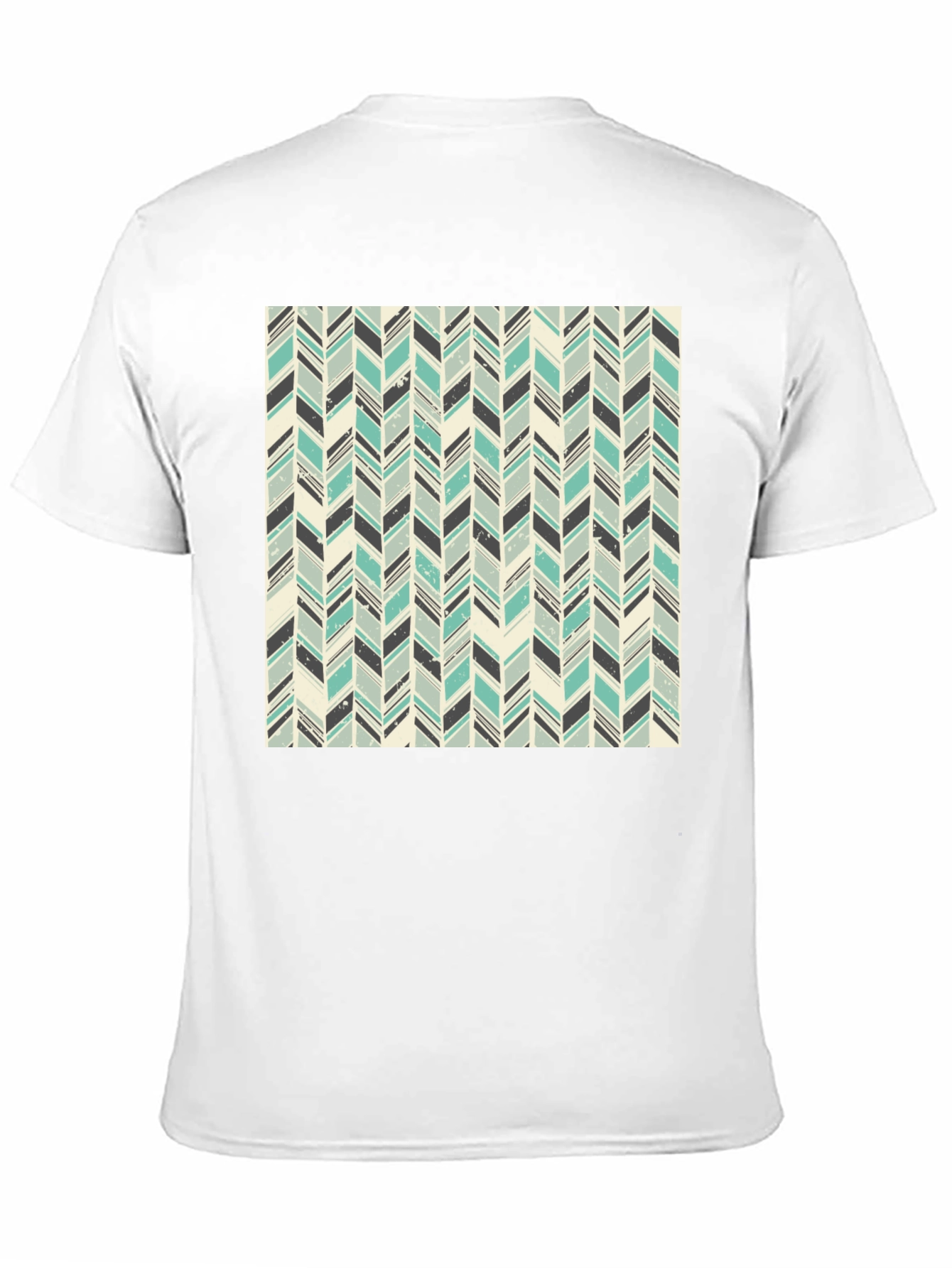 Herringbone Pattern T-Shirt - Stylish Casual Tee