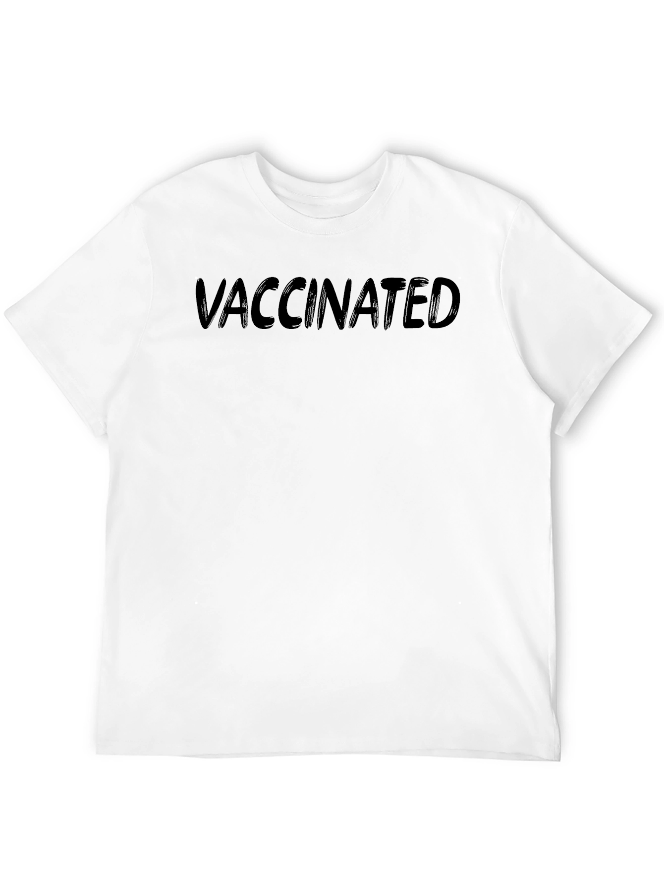 Vaccinated Black T-Shirt - Modern Comfort Fit