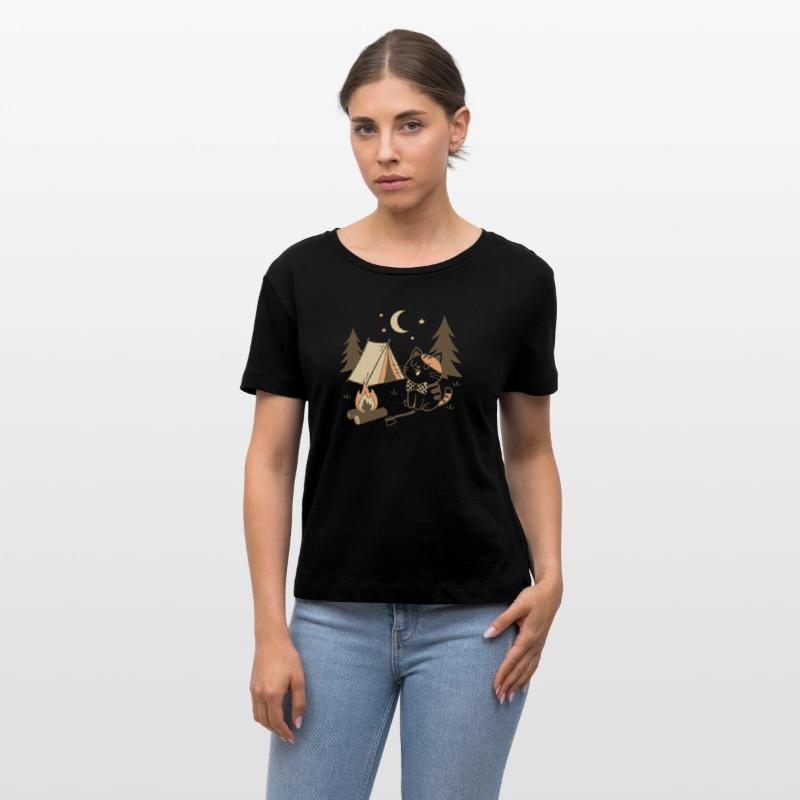 Whimsical Cat Camping Scene Design