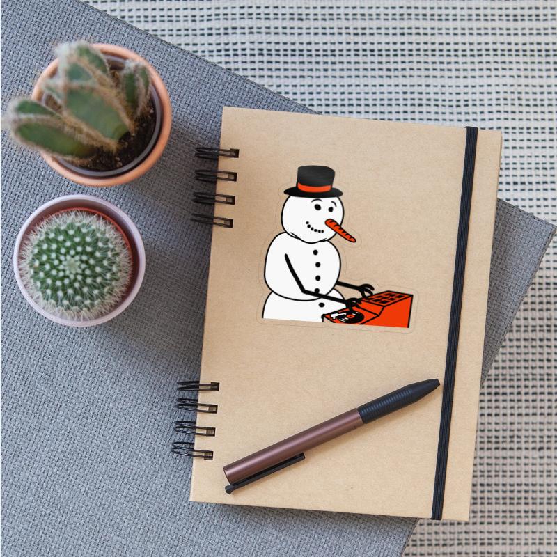 Winter DJ Snowman Mixer Mixing Console Music Party