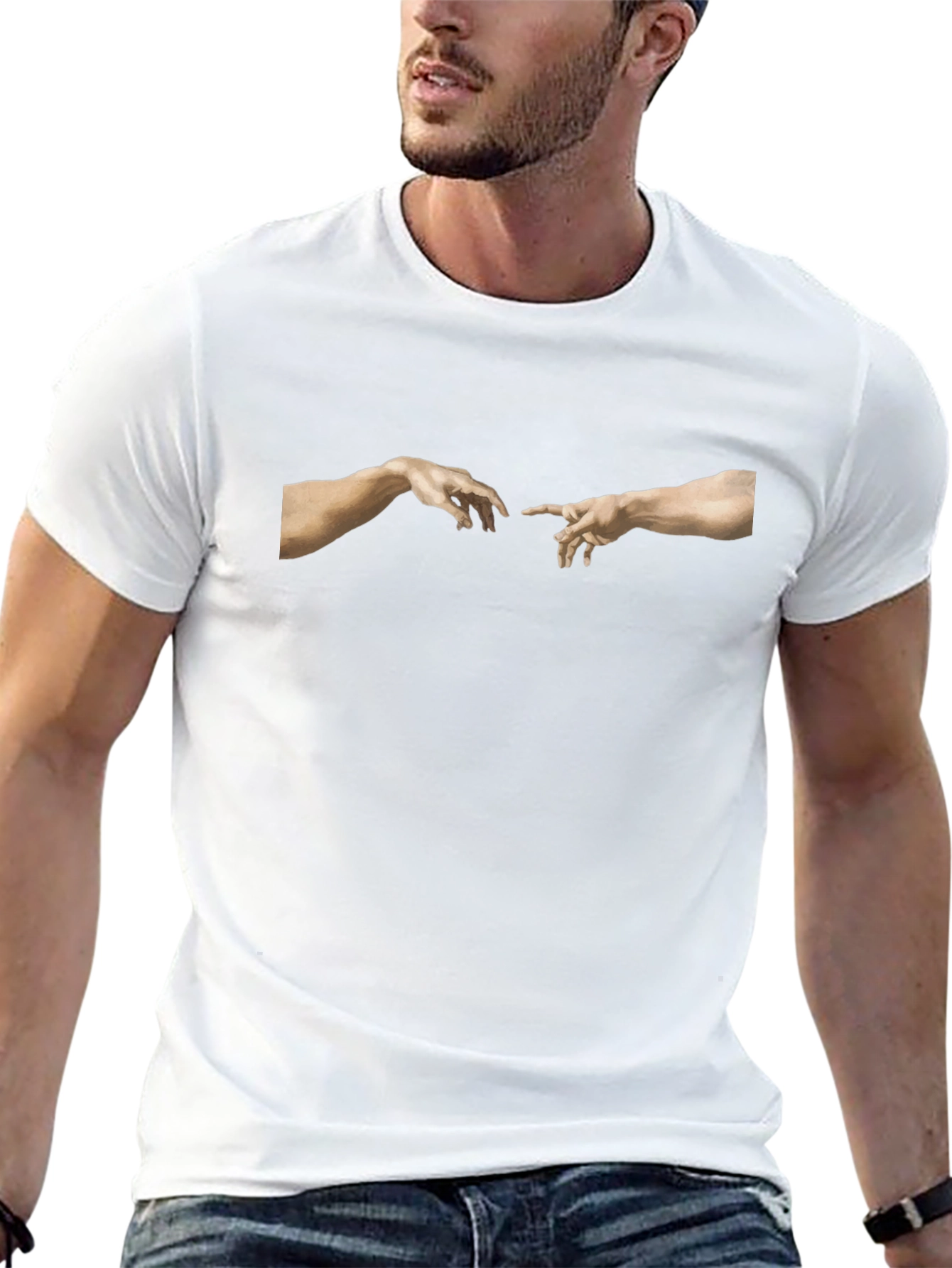 Creation of Adam T-Shirt - Michelangelo Inspired