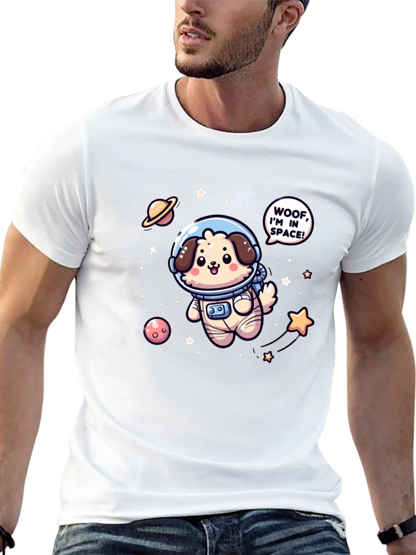 Woof! Im in Space T-Shirt