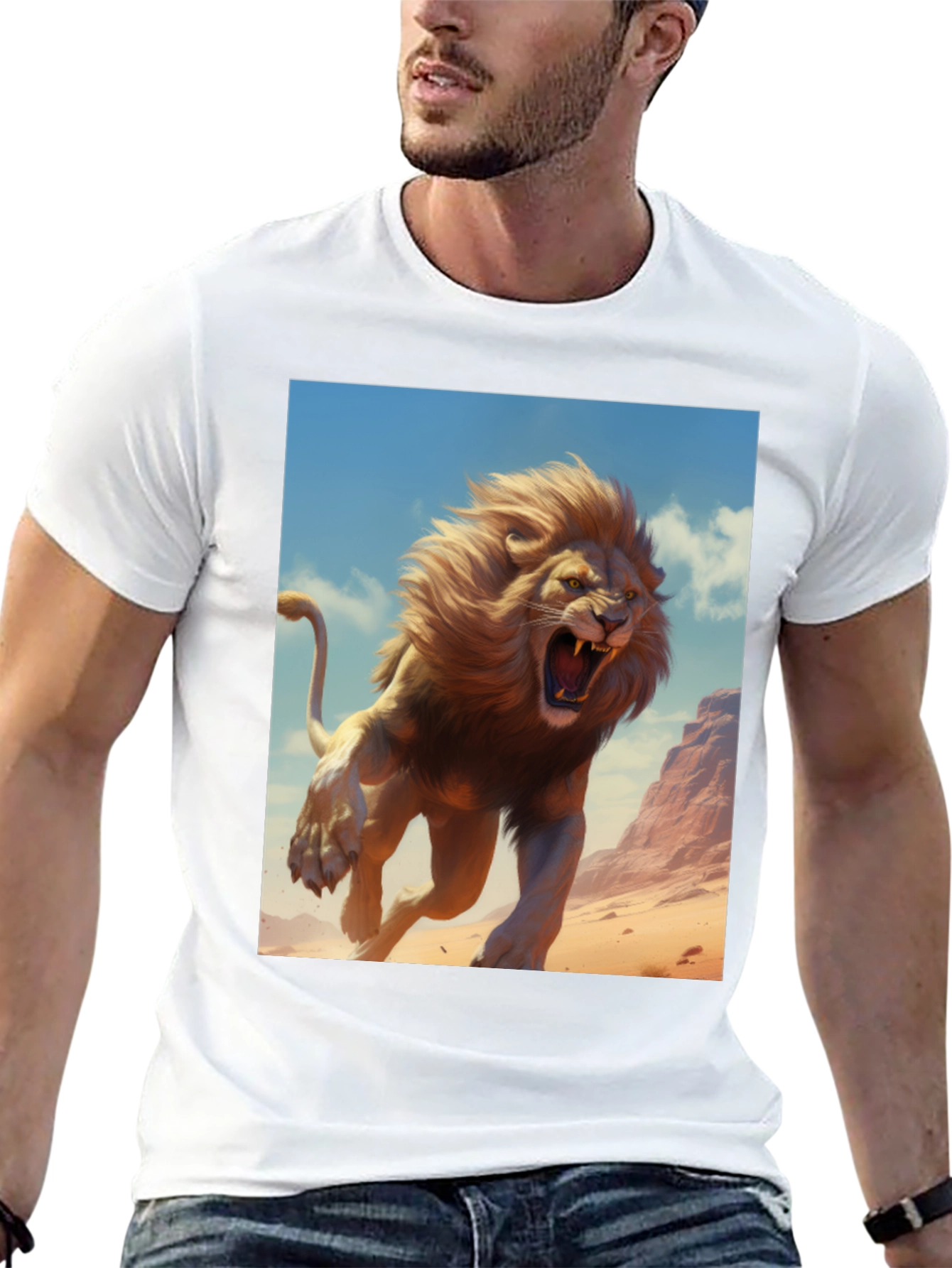 Lion Graphic Tee - Fierce Style