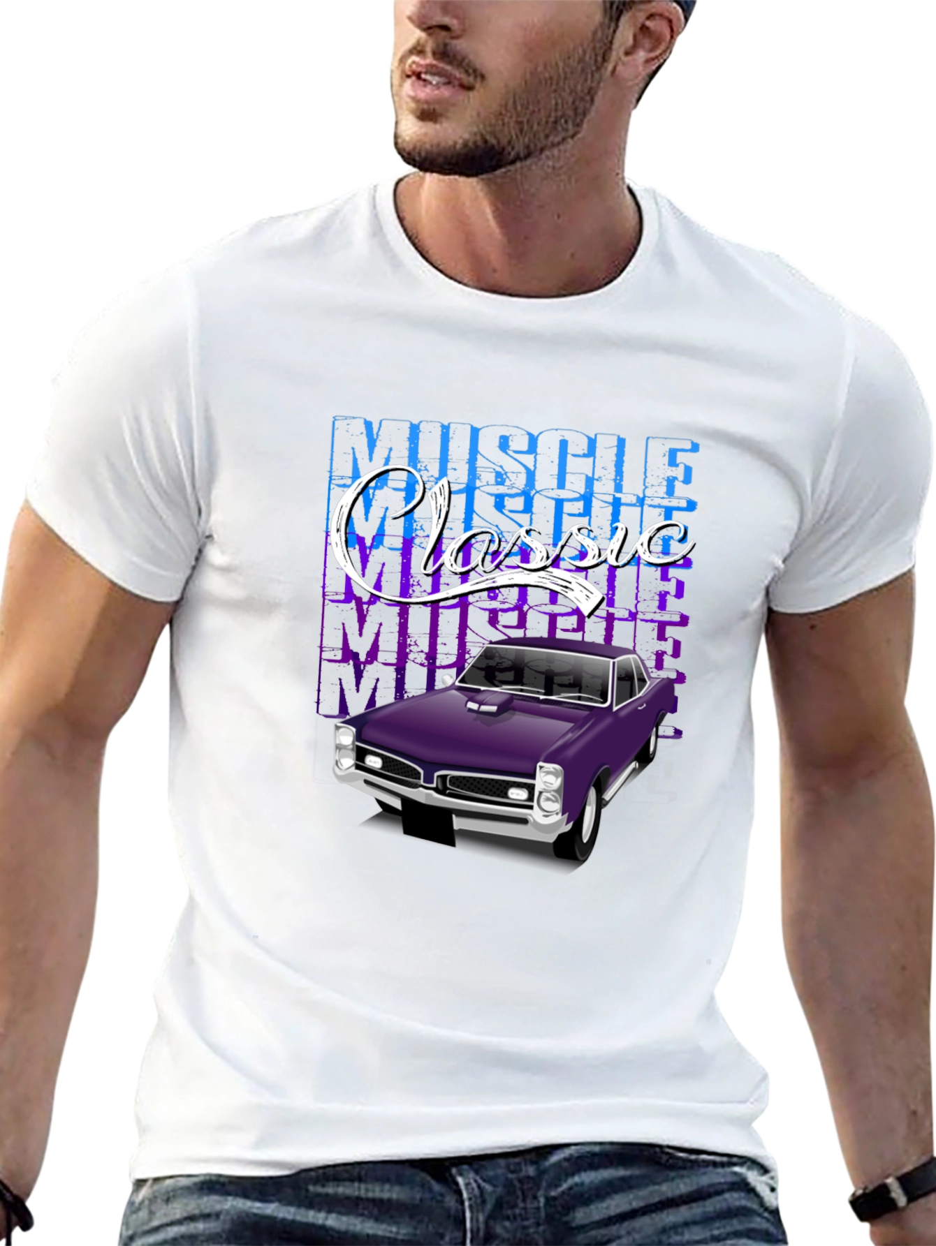 Muscle Classic Car Graphic T-Shirt