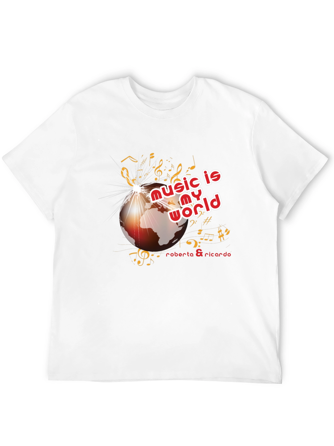 Music is My World Black Graphic Tee