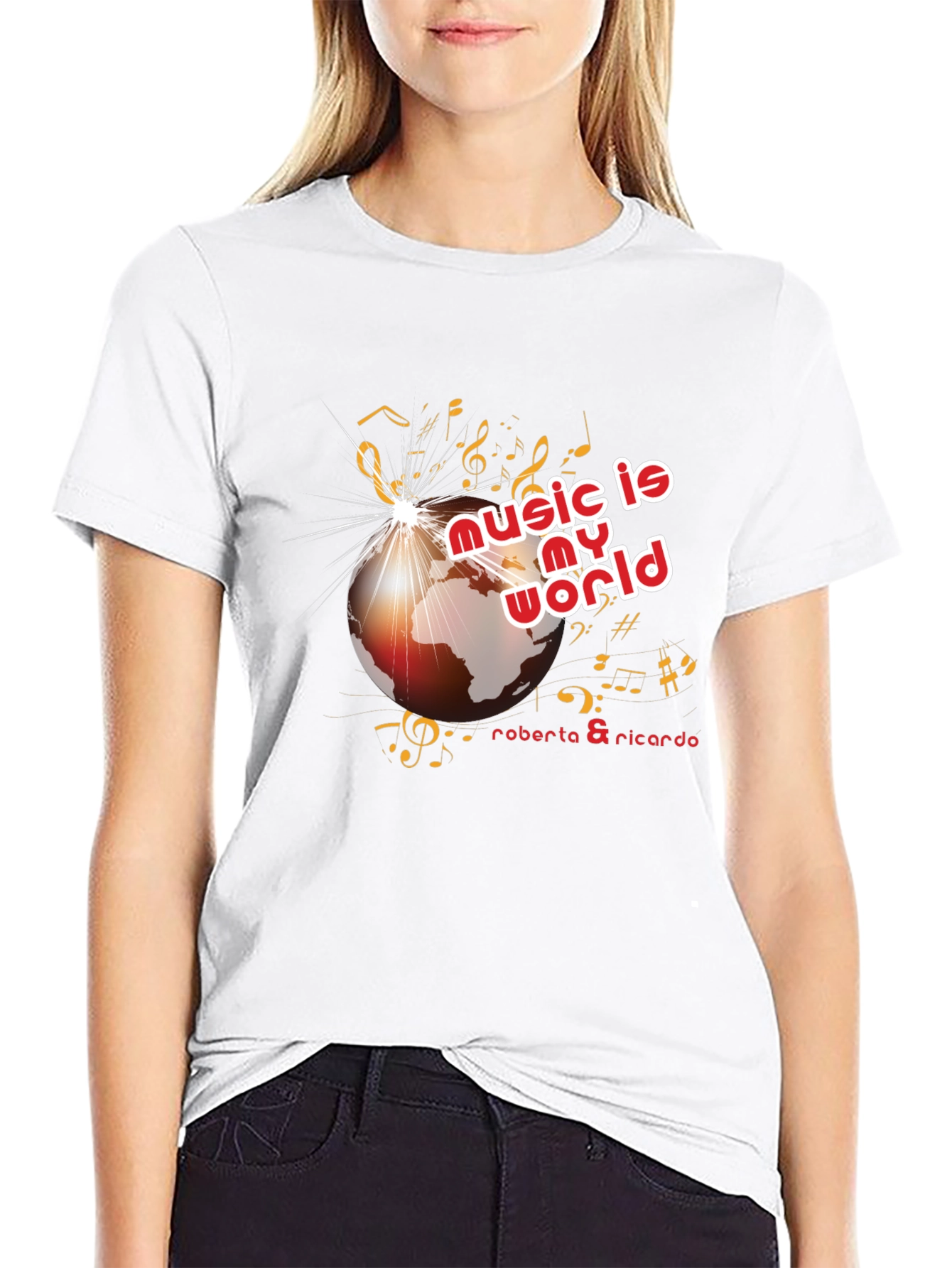 Music is My World Black Graphic Tee