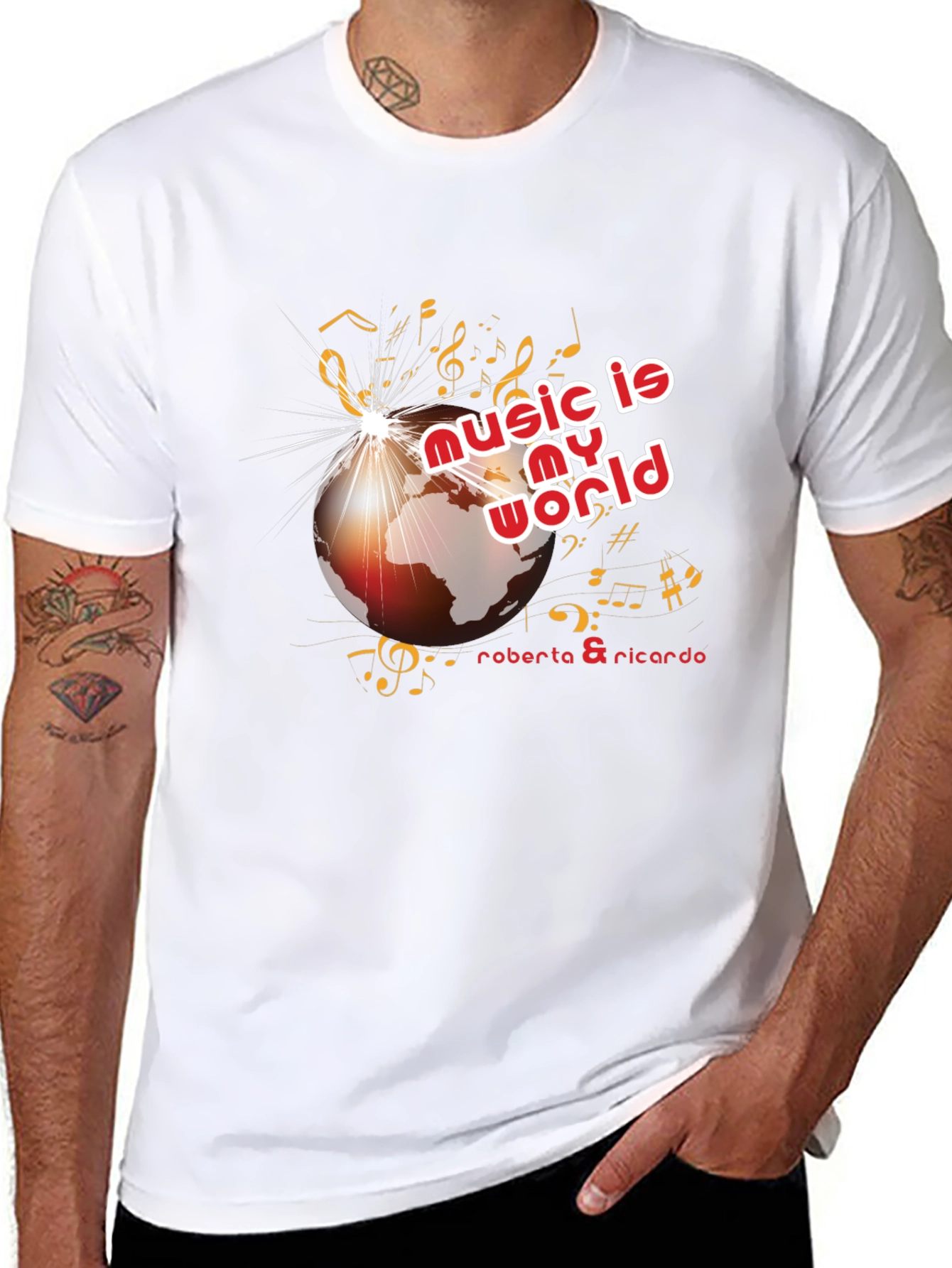 Music is My World Black Graphic Tee