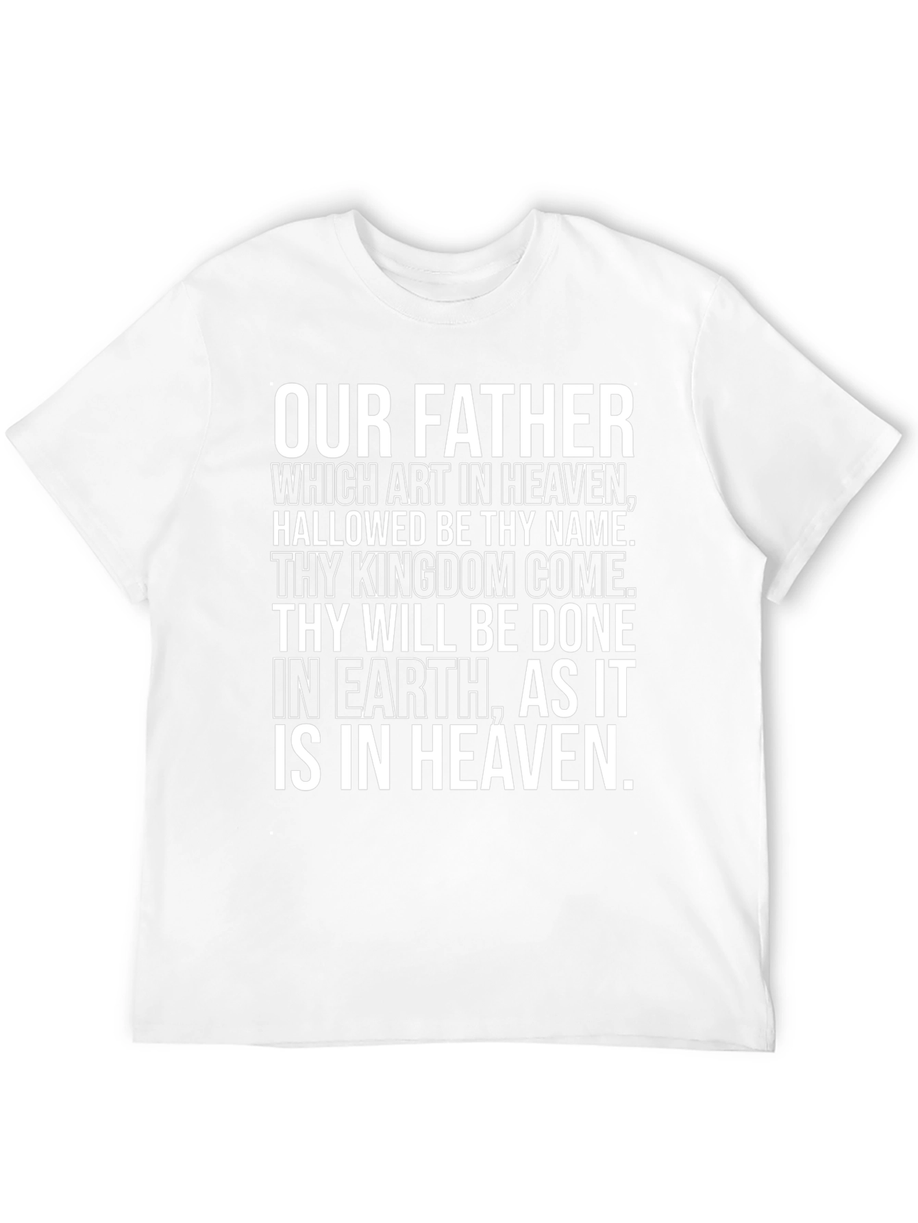 Our Father Prayer Graphic T-Shirt
