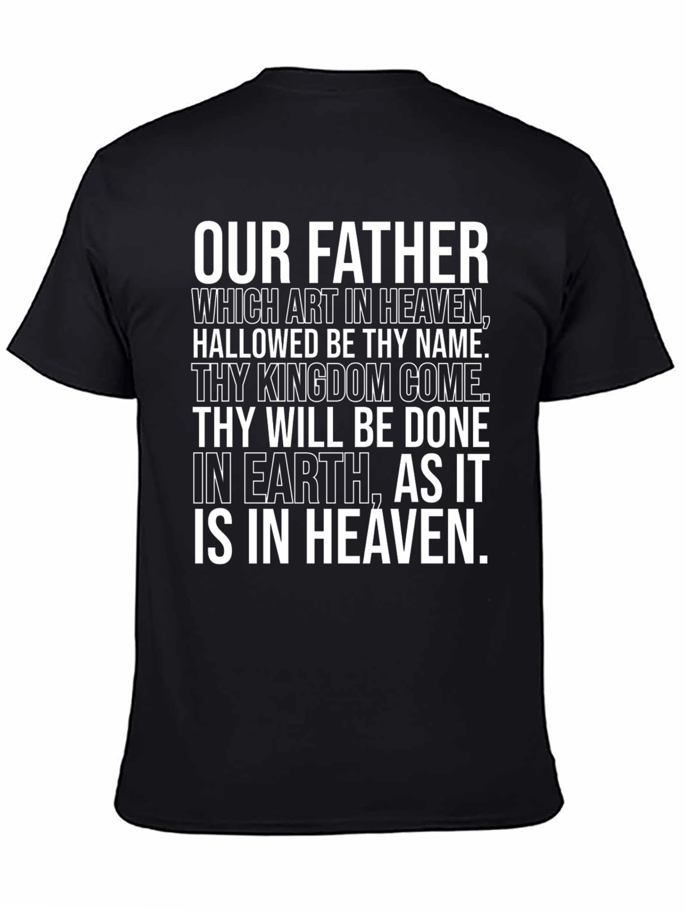 Our Father Prayer Graphic T-Shirt