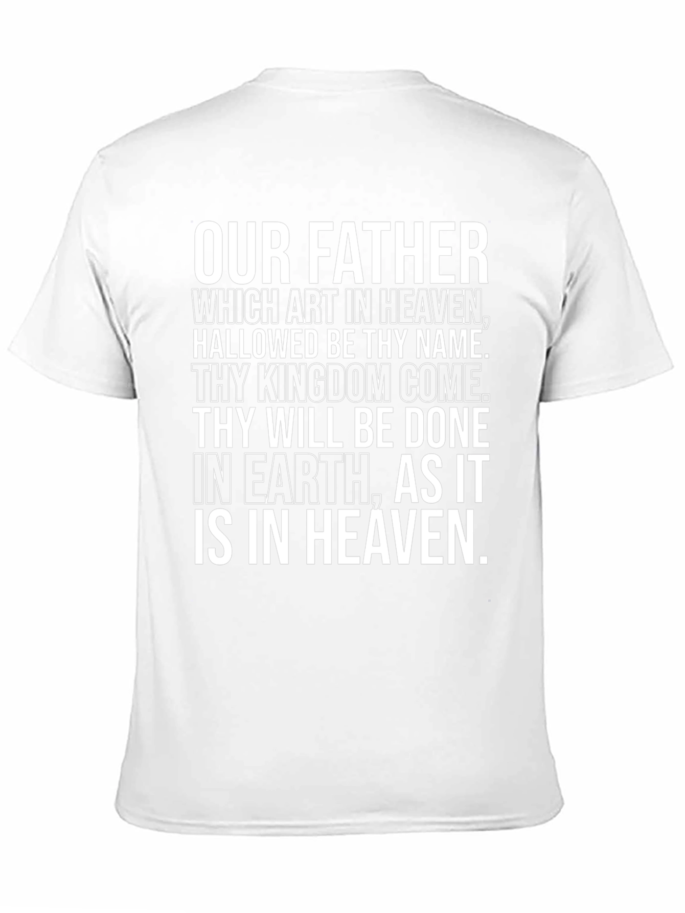 Our Father Prayer Graphic T-Shirt