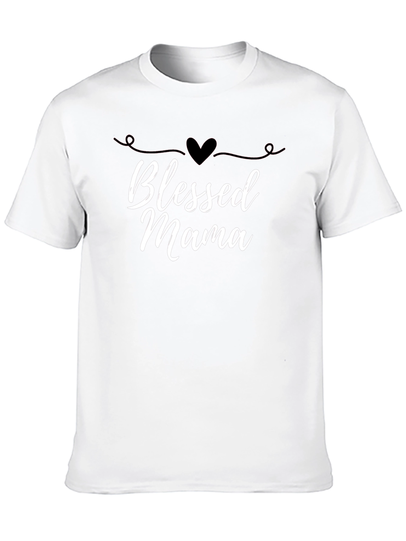 Blessed Mama Graphic Tee - Black T-Shirt