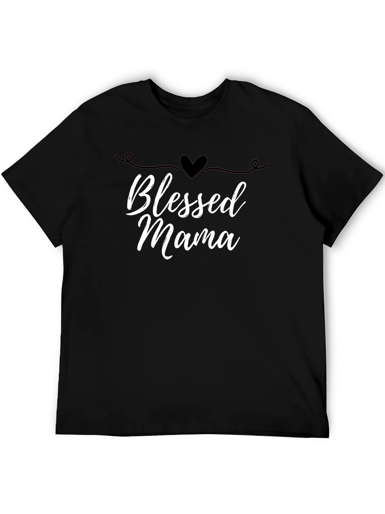 Blessed Mama Graphic Tee - Black T-Shirt