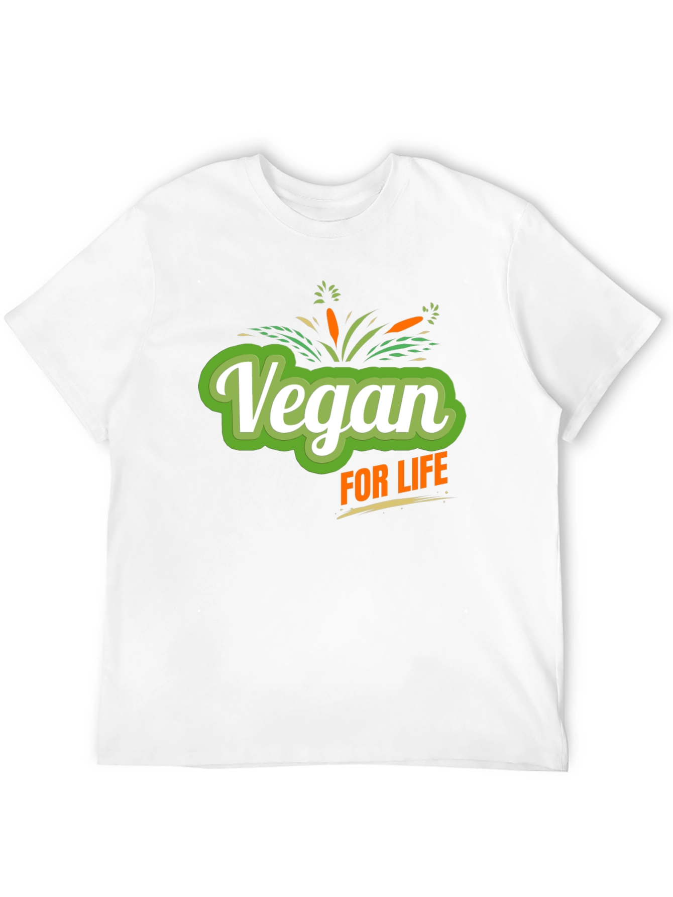 Vegan For Life Graphic Tee - Black