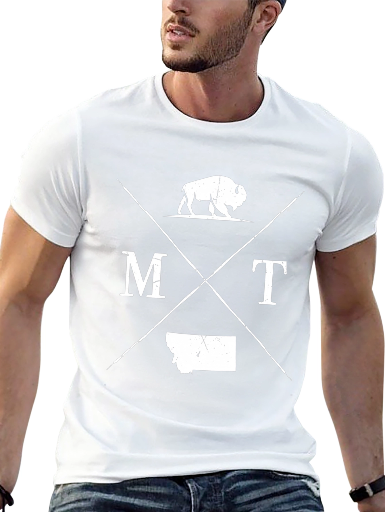 Montana Graphic Tee Bison MT State