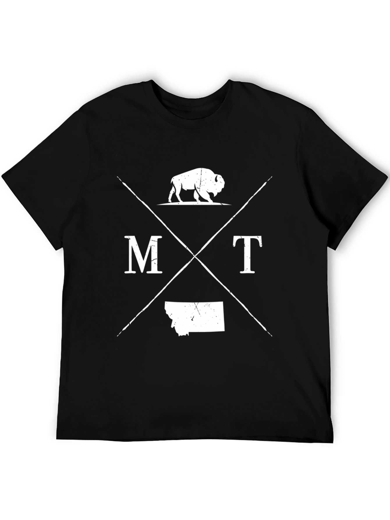 Montana Graphic Tee Bison MT State