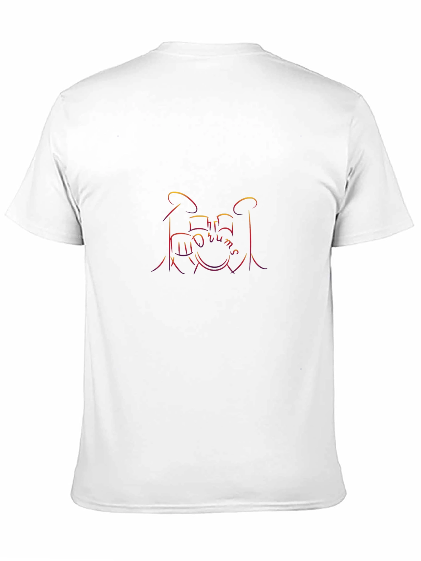 Drum Kit Graphic Black T-Shirt